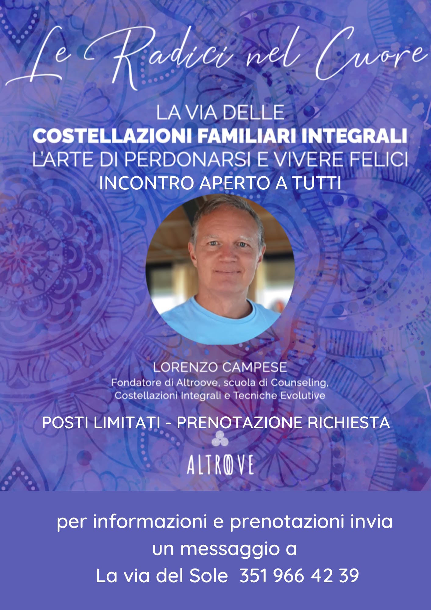 Costellazioni Familiari 7 Maggio 2023