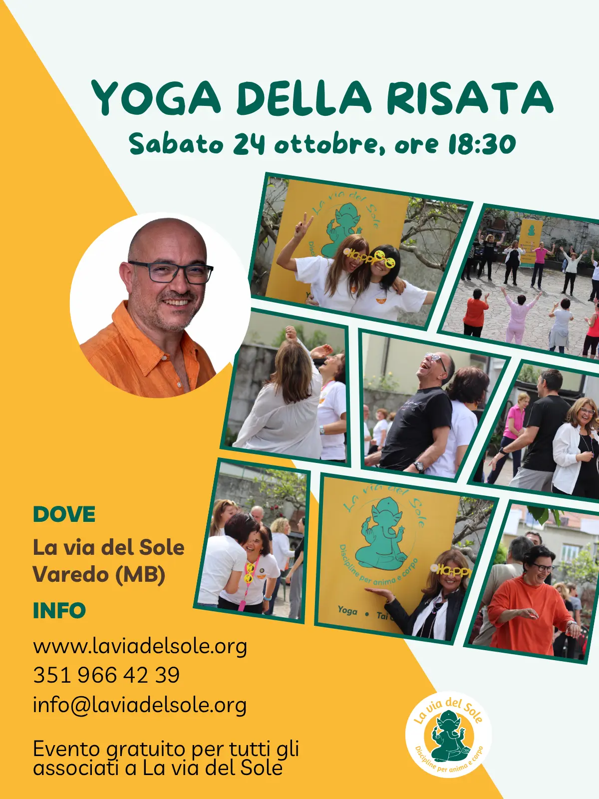 Yoga della risata a Varedo (MB) sabato 24 ottobre