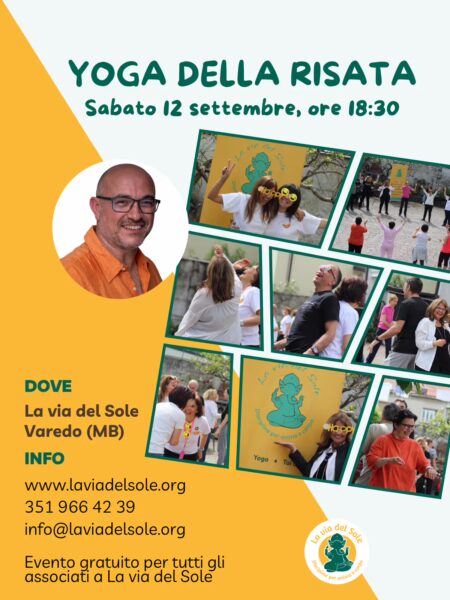 Yoga della Risata, 12 settembre, La Via del Sole Varedo (MB)