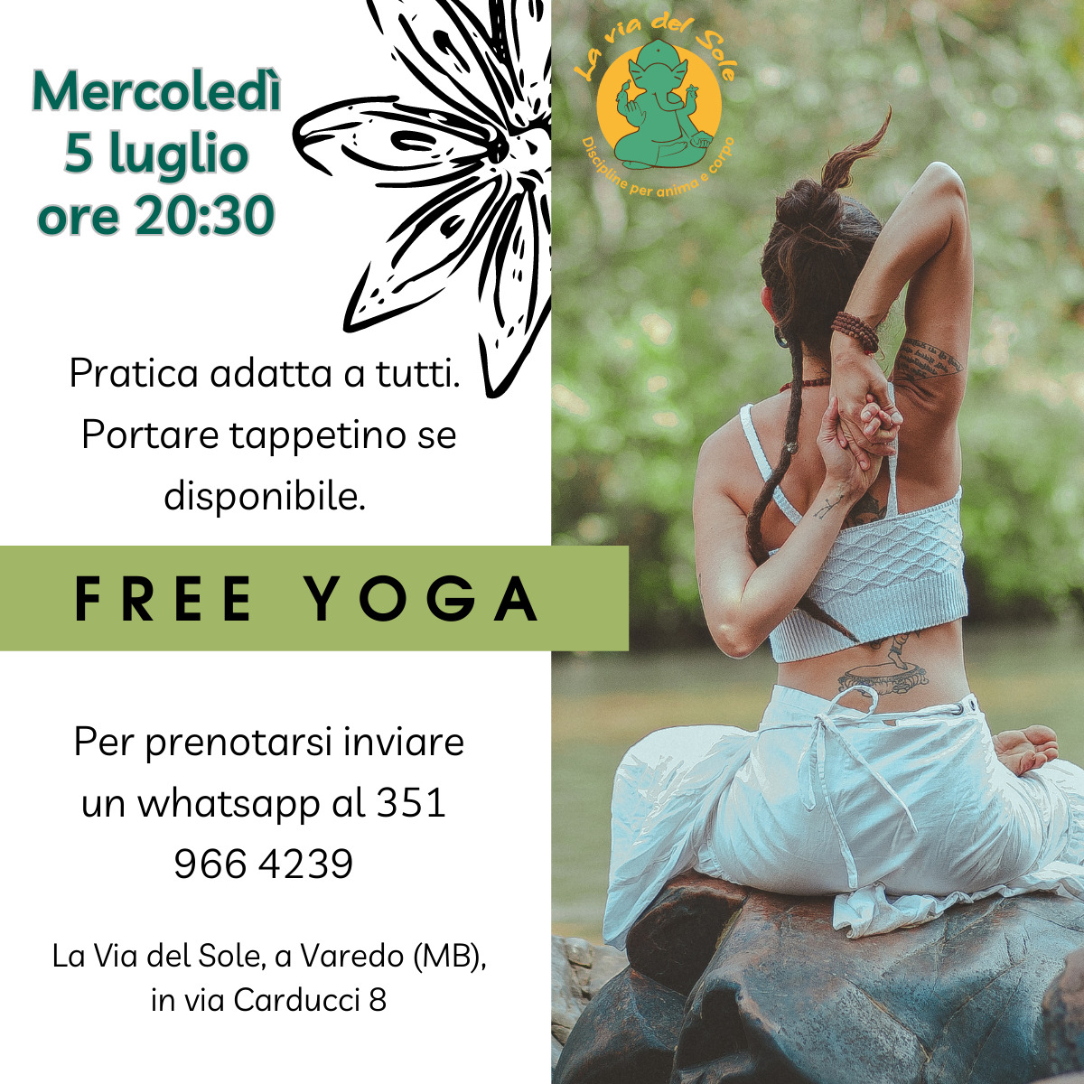 Free Yoga luglio 2023 a Varedo