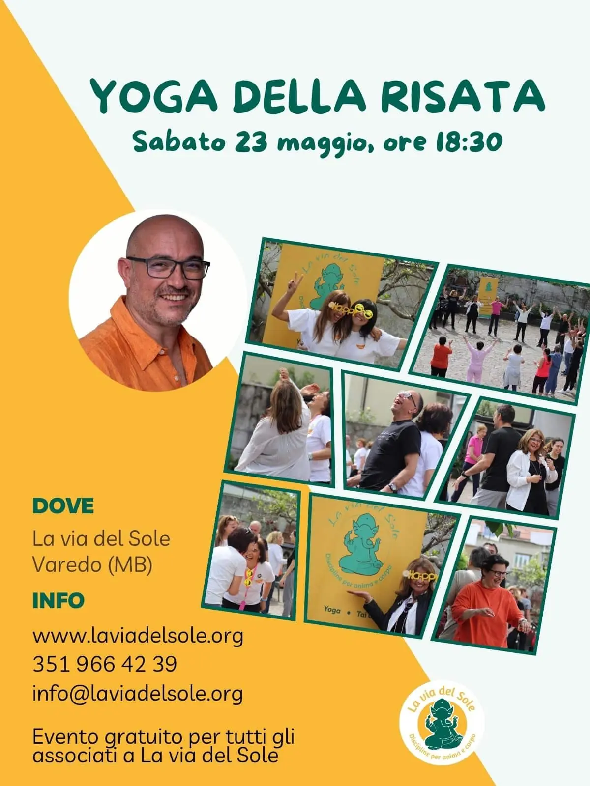 Yoga della risata a Varedo sabato 23 maggio