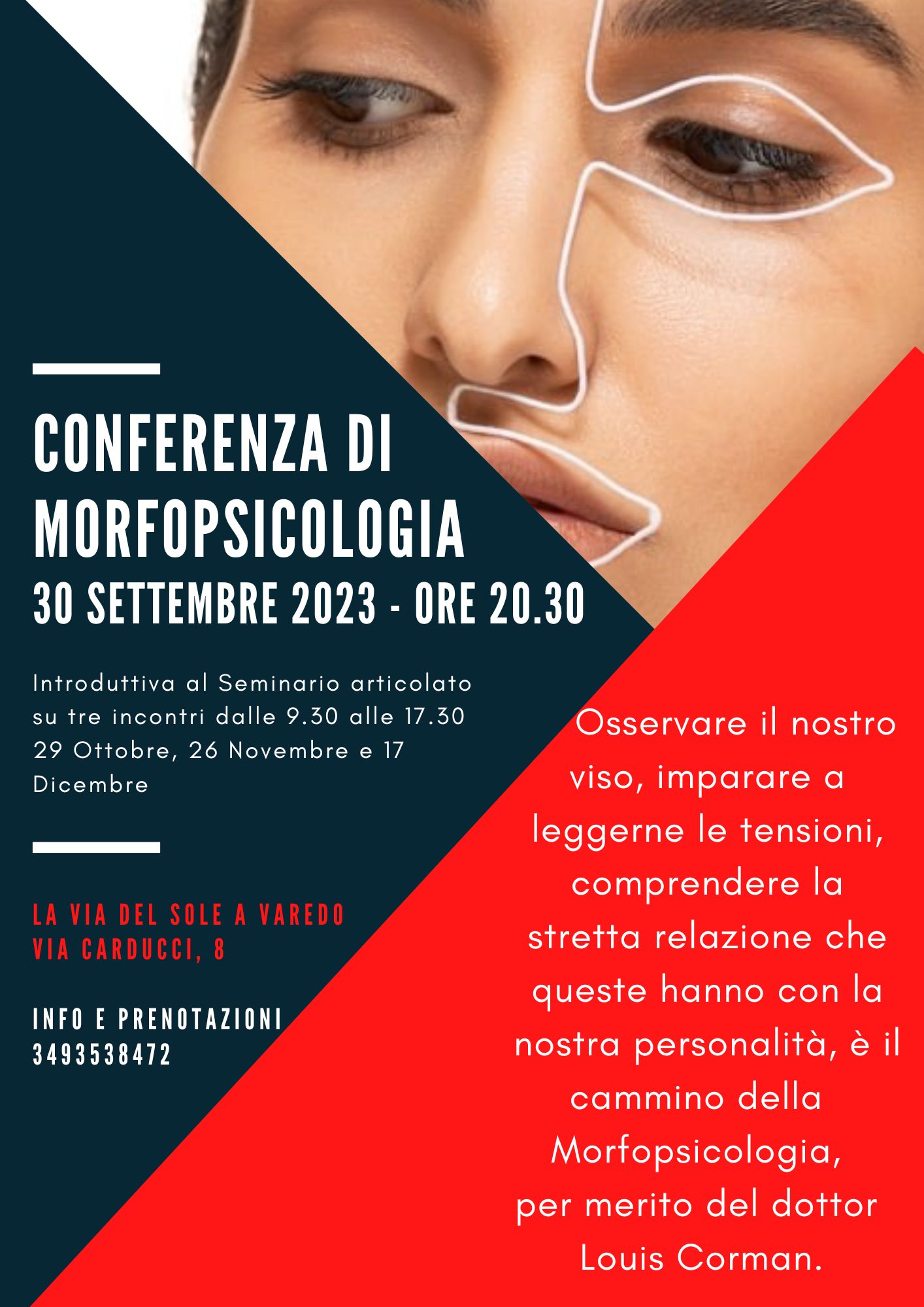 Conferenza di Morfopsicologia, a Varedo