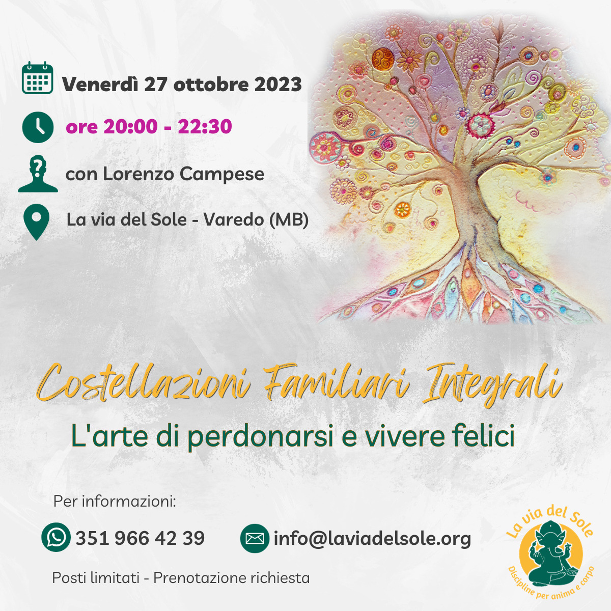 Costellazioni Familiari 27 ottobre 2023