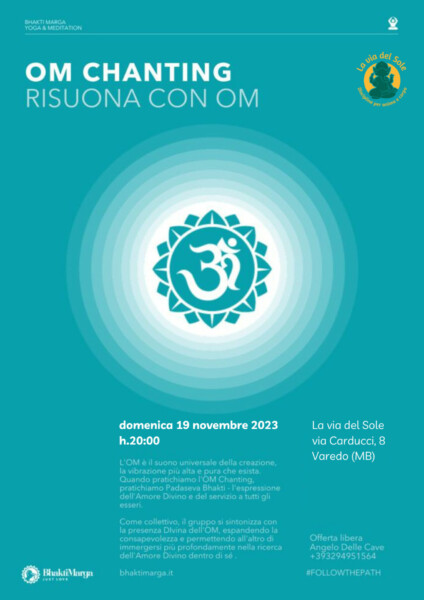 Om Chanting a La via del Sole Varedo il 19 novembre