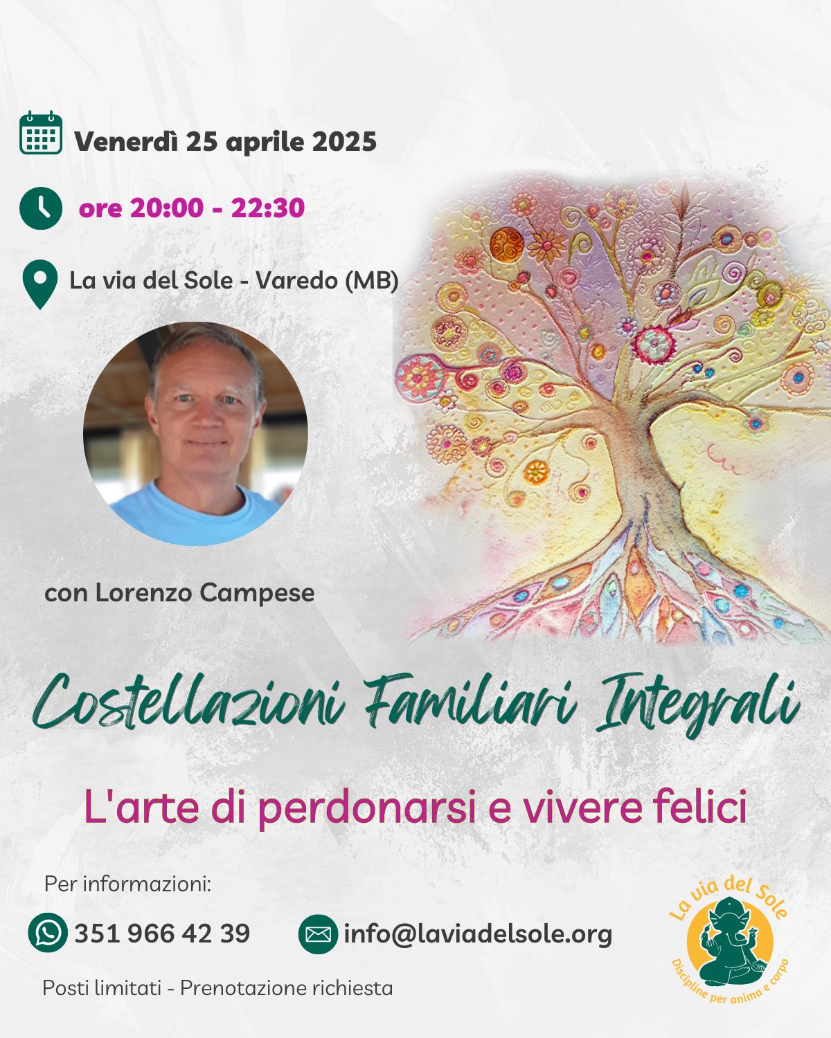 Costellazioni Familiari Integrali Serali 25 aprile