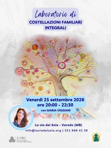 Costellazioni familiari La Via del Sole settembre 2026 con Maria