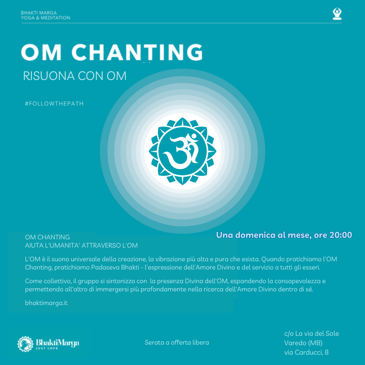 Om Chanting 30 marzo 2025