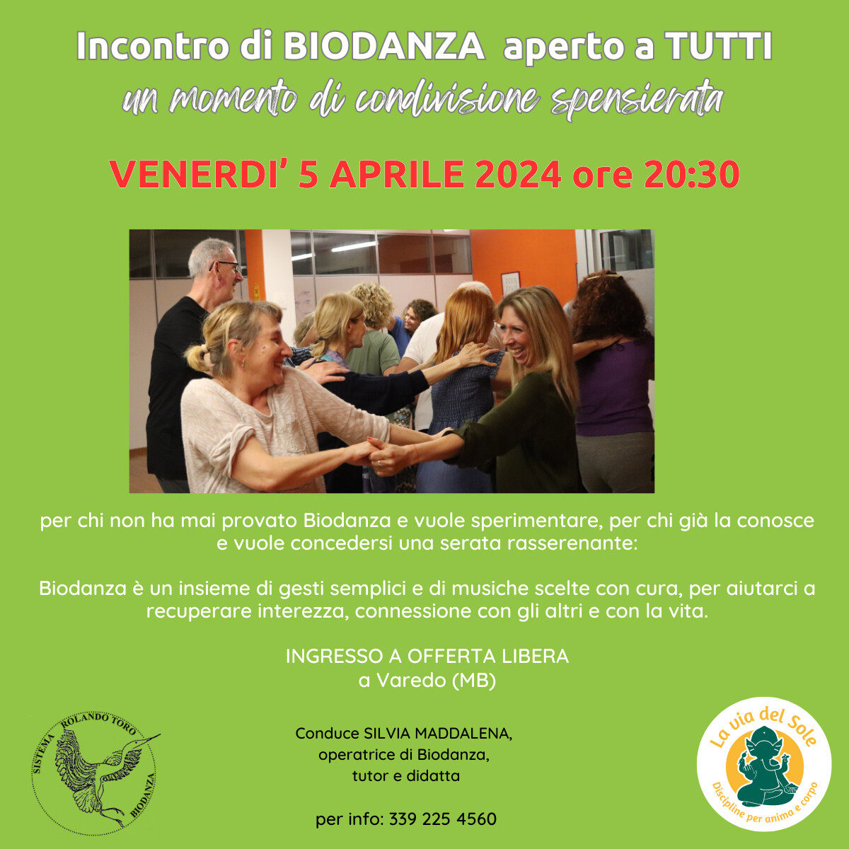 Incontro di BIODANZA aperto a tutti