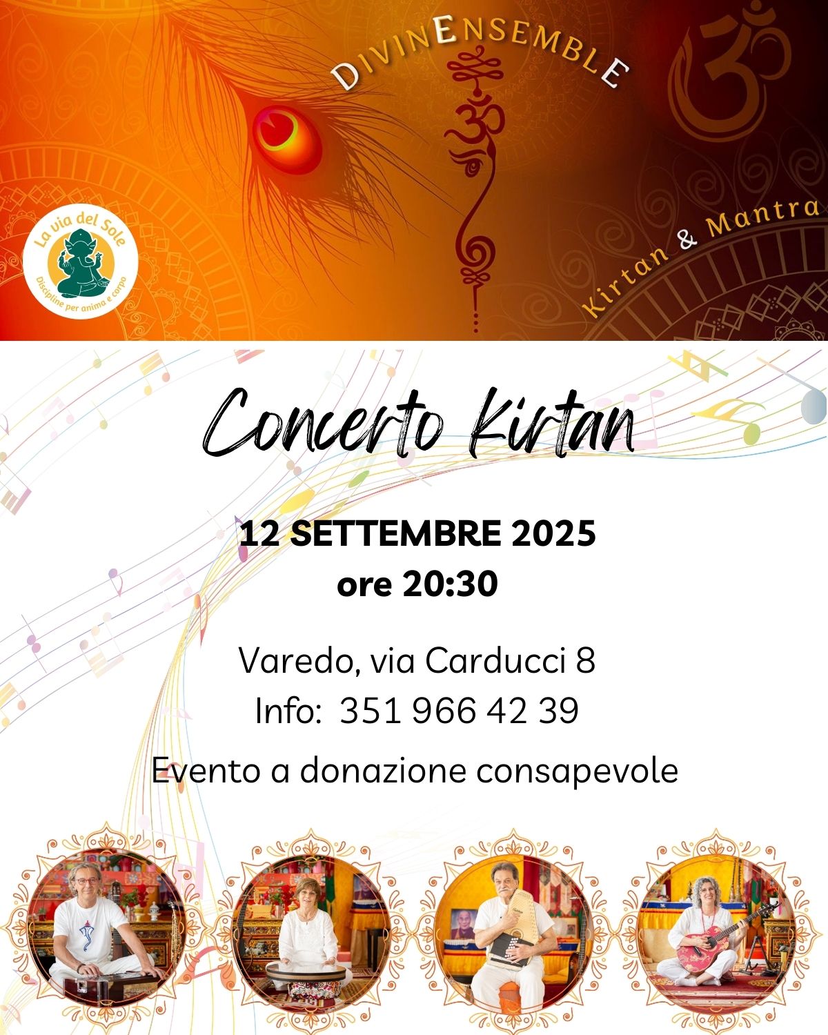 Concerto Kirtan con i Divine Ensemble 12 settembre