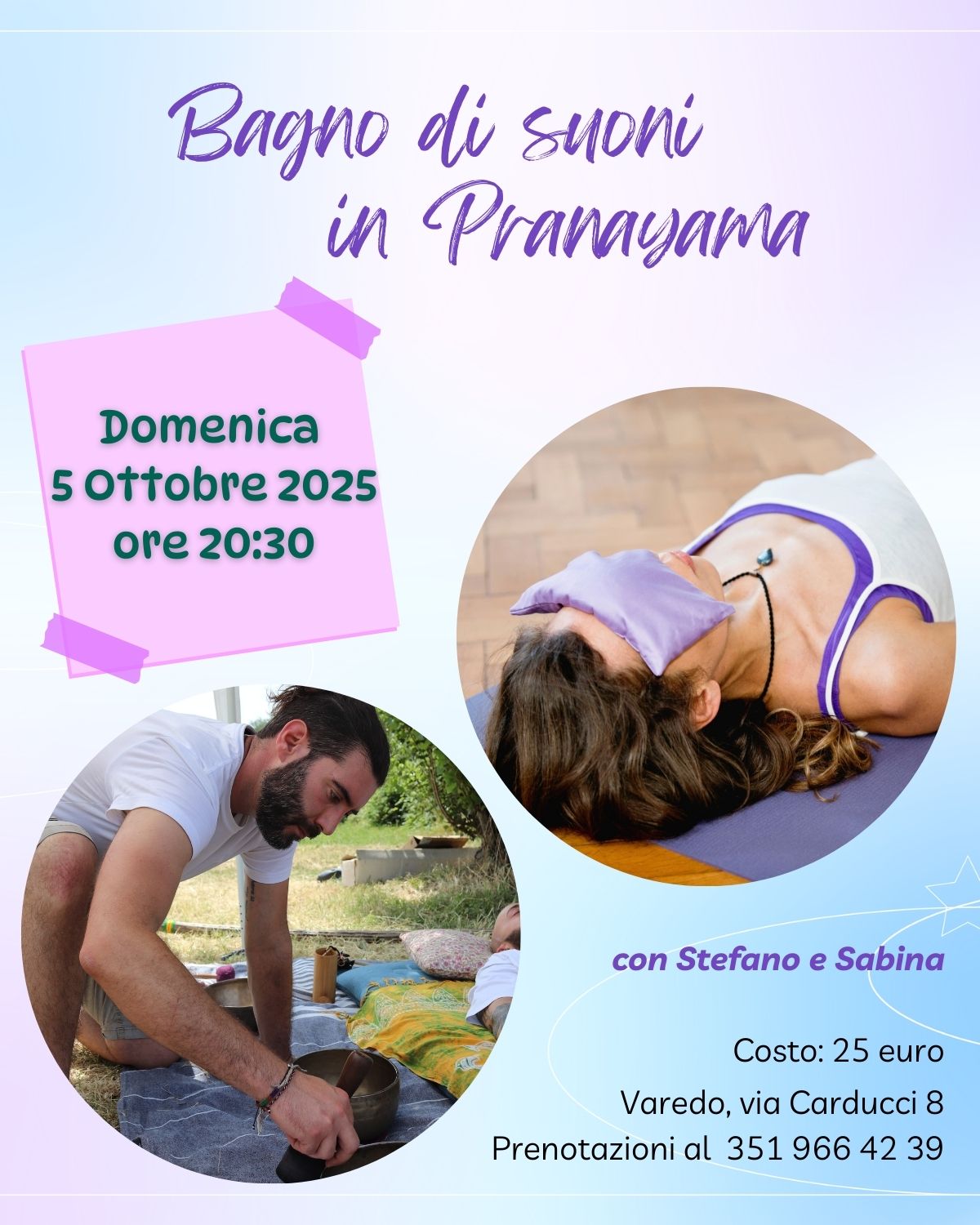 Bagno sonoro in Pranayama: 5 ottobre