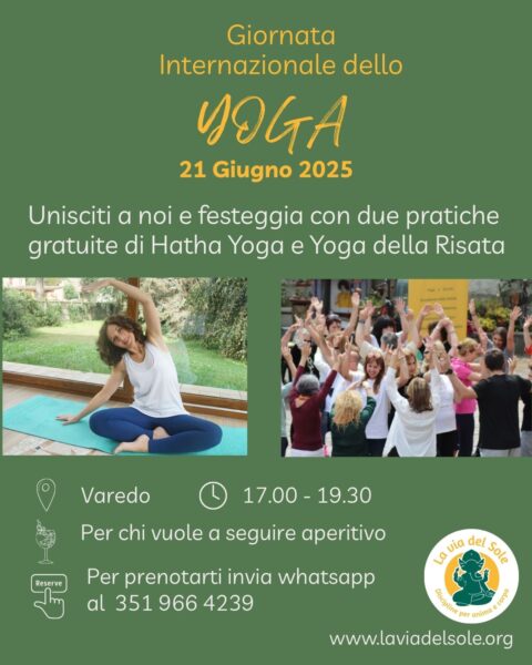 Giornata internazionale yoga a Varedo 21 giugno 2025