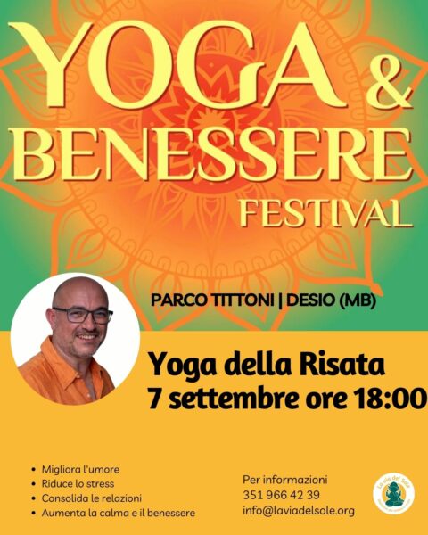 Yoga della risata a Yoga e Benessere Festival a Desio