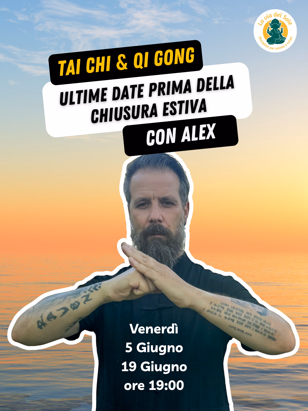 Tai Chi e Qi Gong ultime date prima della chiusura estiva