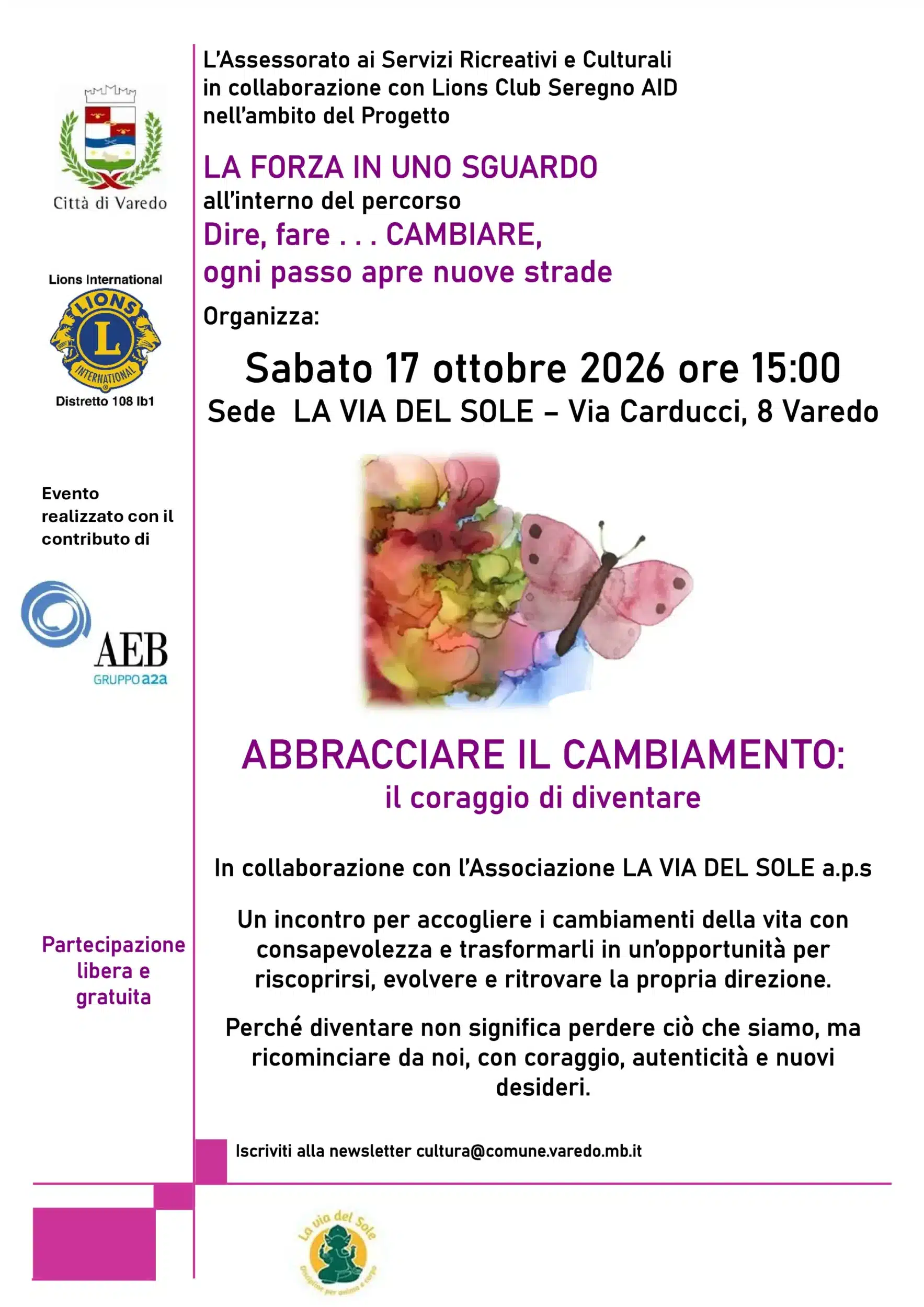 Abbracciare il cambiamento: il coraggio di diventare 17 ottobre