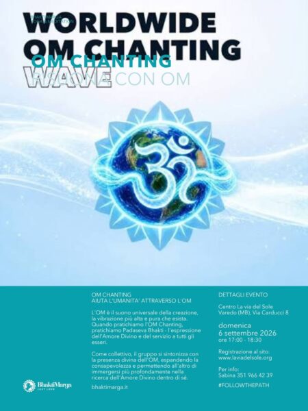 Om chanting wave mondiale 6 settembre a La via del Sole Varedo Monza e Brianza