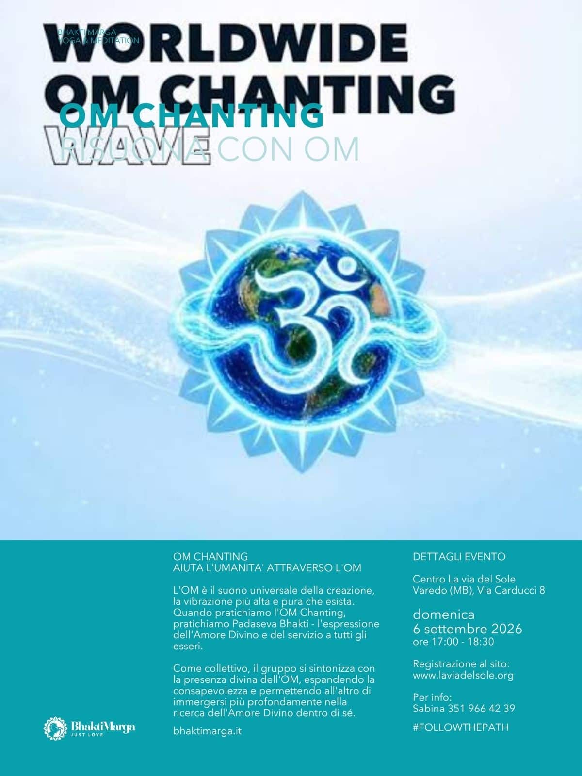 Om Chanting Wave 6 settembre 2026